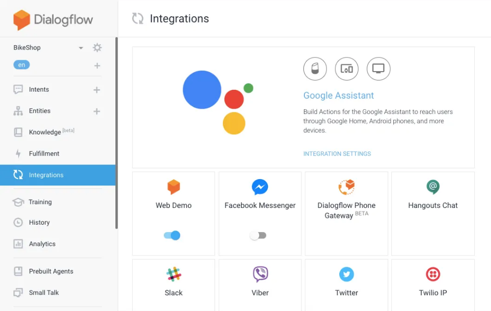 Dialogflow by Google