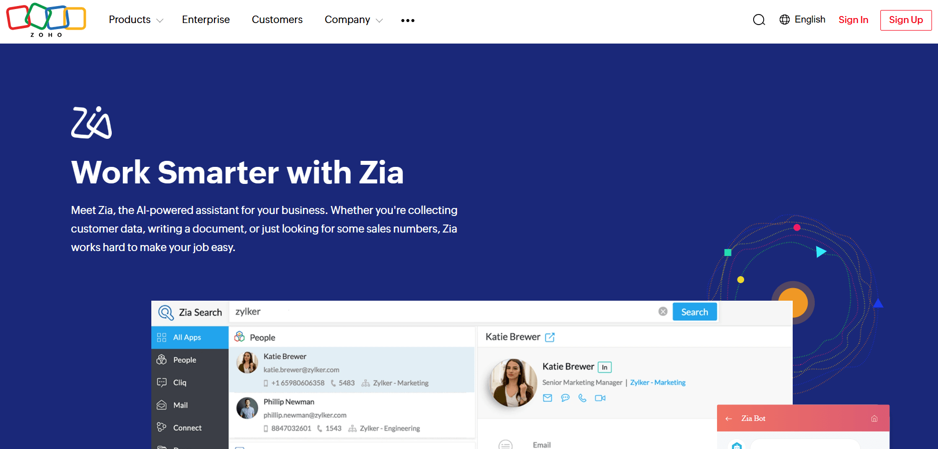 zoho zio
