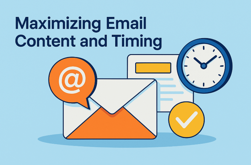 maximizing email content and timing