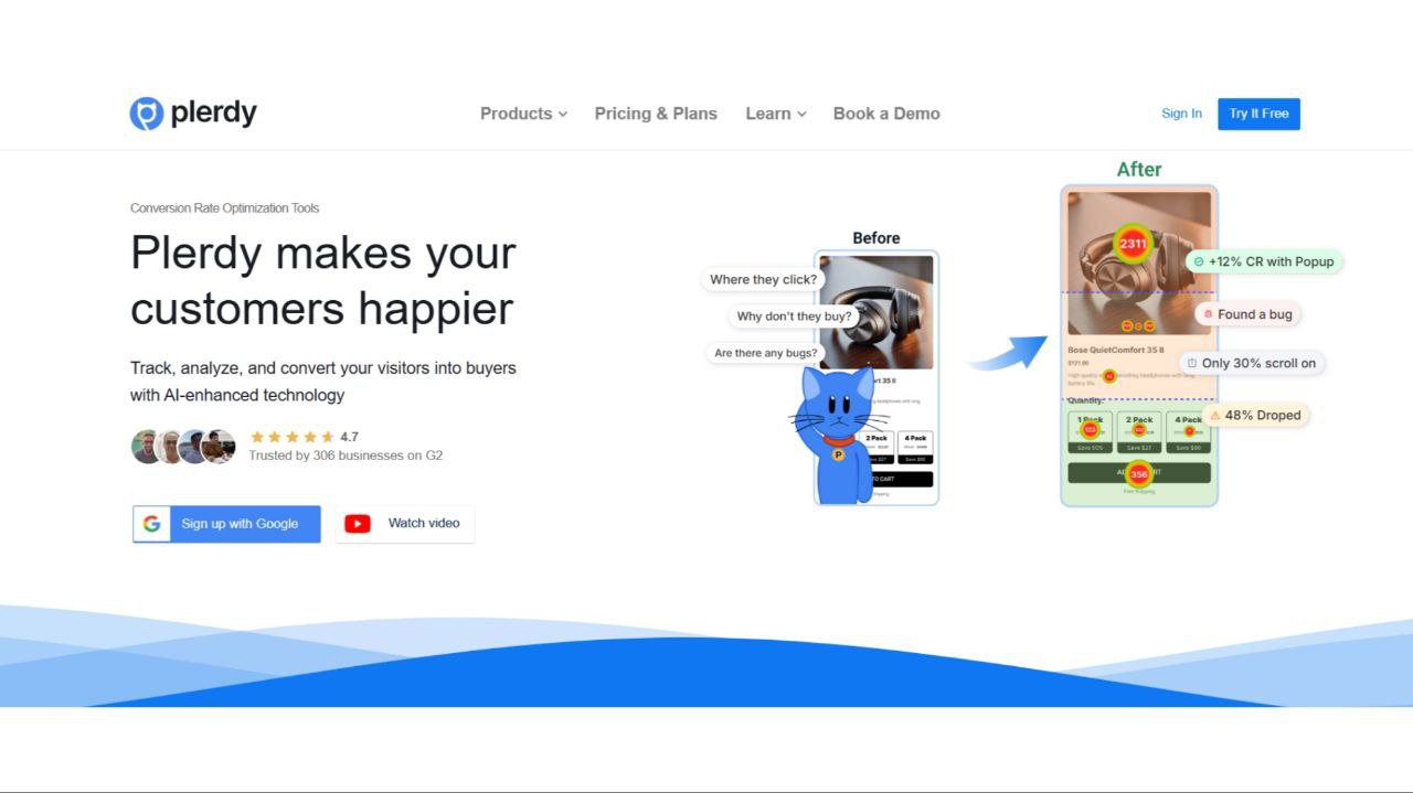 Best AI tools for data analysis and optimization: Plerdy