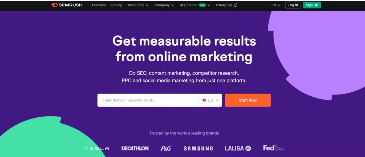 Best AI tool for competitor analysis: Semrush