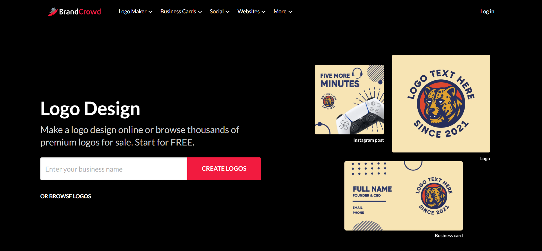 Brandcrowd Professional Logo Creation