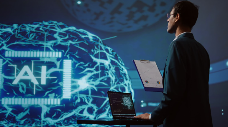 futuristic visualization of perplexity ais evolution
