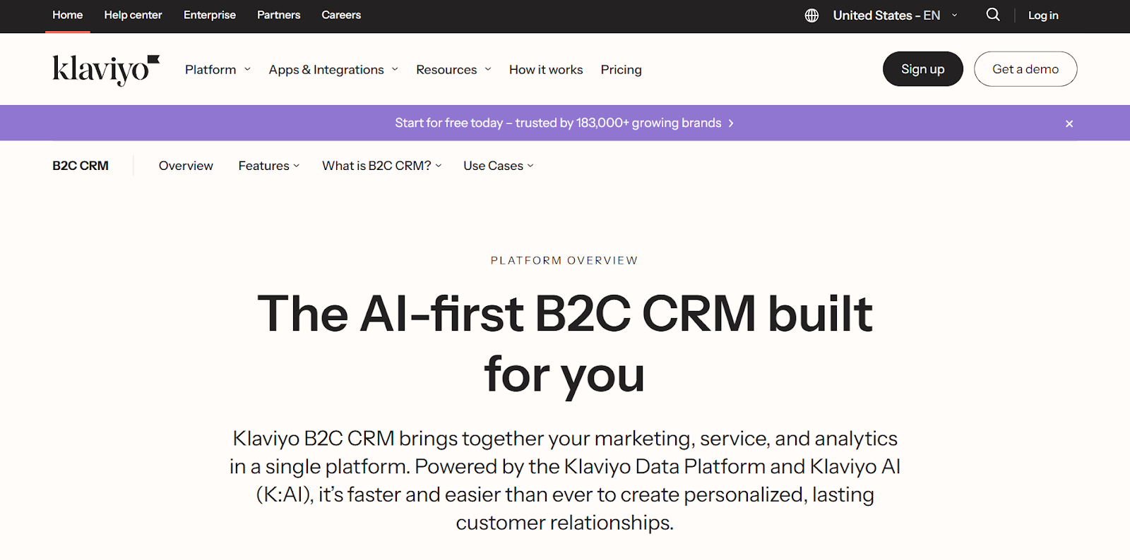 Klaviyo CRM Tool