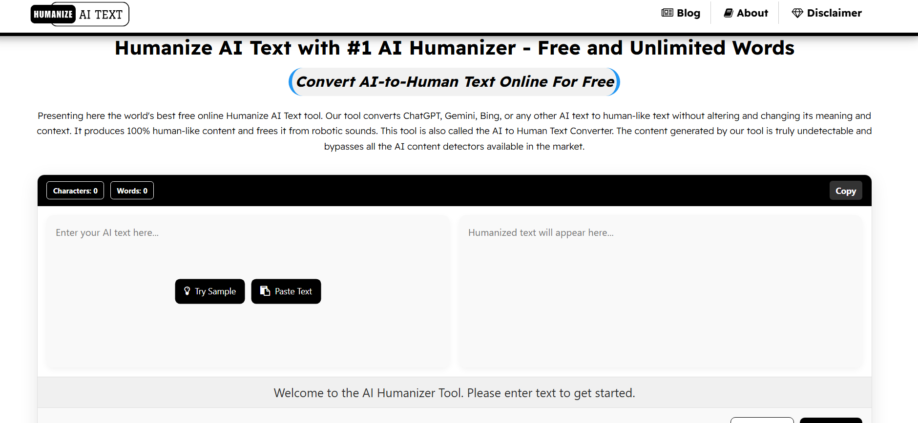 HumanizeAItext AI Detaction 
