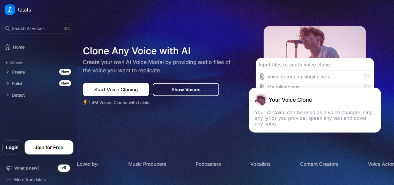 AI voice generation and voice cloning technology